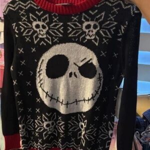 Black and Red Skull Sweater